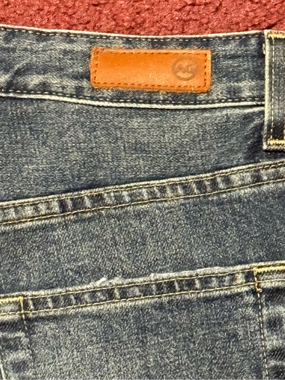 Ag Adriano Goldschmied Men's Light Blue Washed Straight Jeans - Picture 9 of 11